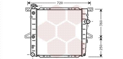 VAN WEZEL Radiators, Motora dzesēšanas sistēma 18002026